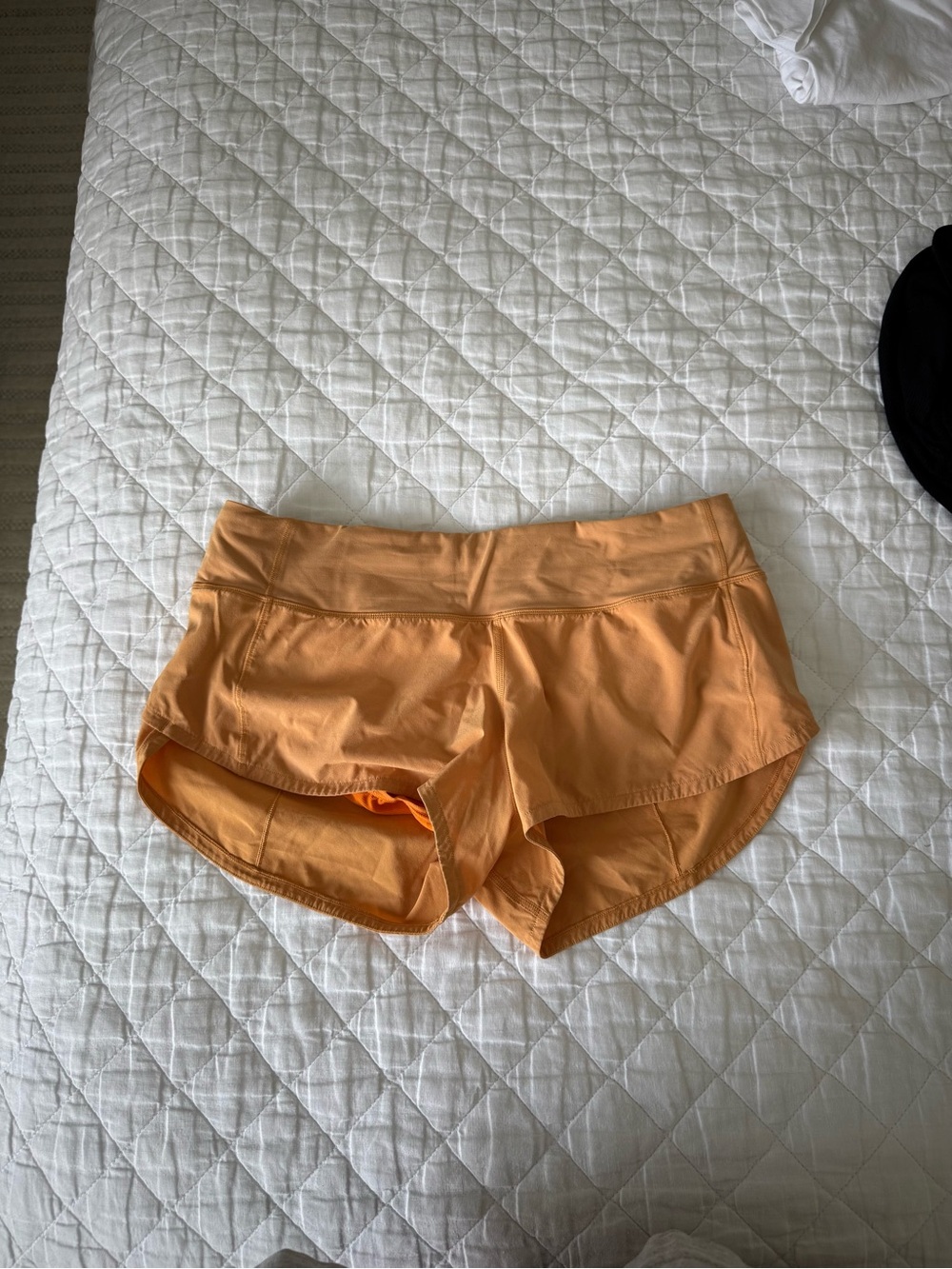 lululemon athletica Peach-Orange Running Shorts